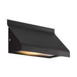 Nordlux Tadas Luce Da Parete Aluminium e Vetro Nero | IP54 - Adatto per E14