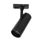 1-Fase Rail Faretti Nero Cilindro 10W 700lm - 827 Bianco Molto Caldo