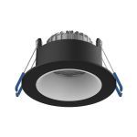Noxion Faretti LED Ares Profondo Nero 6W 540lm 927-940 3CCT - con Inner Il Anello Bianca | Ritaglio 68mm