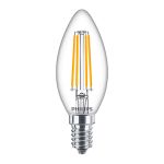 Confezione Multipack 10x Philips Corepro LED Candela E14 Filamento Chiara 6.5W 806lm - 827 Bianco Molto Caldo | Sostitutiva 60W