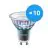 Confezione Multipack 10x Philips MASTER LED Faretti ExpertColor GU10 PAR16 3.9W 280lm 36D - 930 Luce Calda | Miglior resa cromatica - Dimmerabile - Sostitutiva 35W