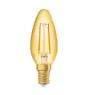 Osram Vintage 1906 LED E14 Candela Filamento Oro 1.5W 120lm - 824 Bianco Molto Caldo | Sostitutiva 15W