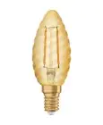 Ledvance Vintage 1906 LED E14 Candela Oro 2.5W 220lm - 824 Bianco Molto Caldo | Sostitua 25W