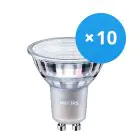 Confezione Multipack 10x Philips MASTER Value LED Faretti GU10 PAR16 3.7W 270lm 60D - 927 Bianco Molto Caldo | Miglior resa cromatica - Sostitutiva 35W